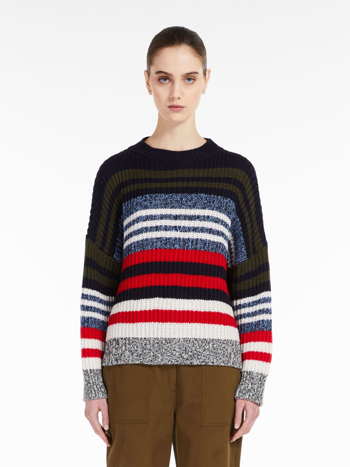 Wool yarn sweater - NAVY - Weekend Max Mara - 2
