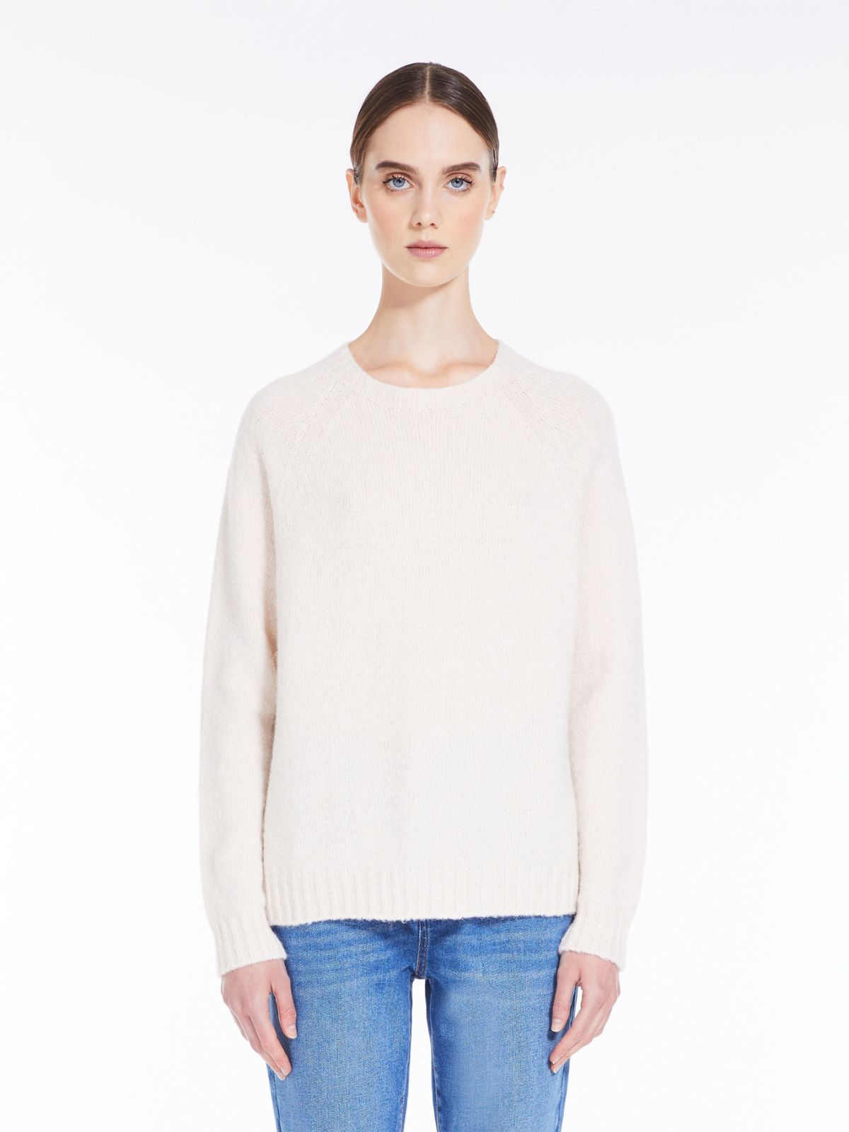 Soft knit top in alpaca and cotton - IVORY - Weekend Max Mara - 2