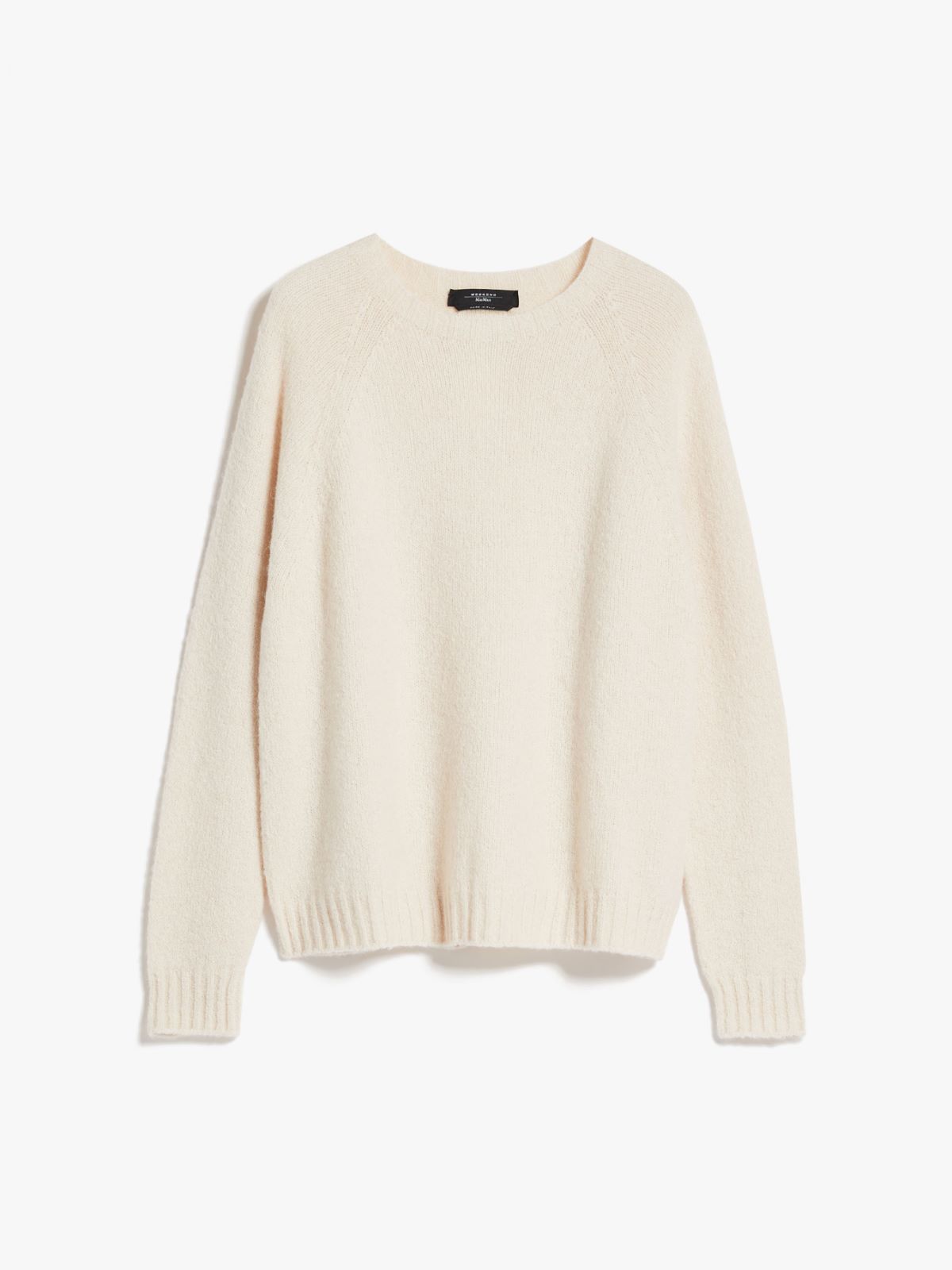 Soft knit top in alpaca and cotton - IVORY - Weekend Max Mara - 6