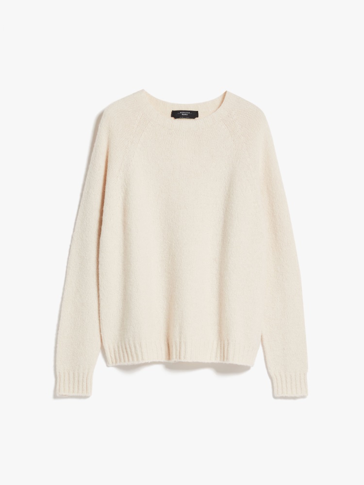 Soft knit top in alpaca and cotton - IVORY - Weekend Max Mara - 2