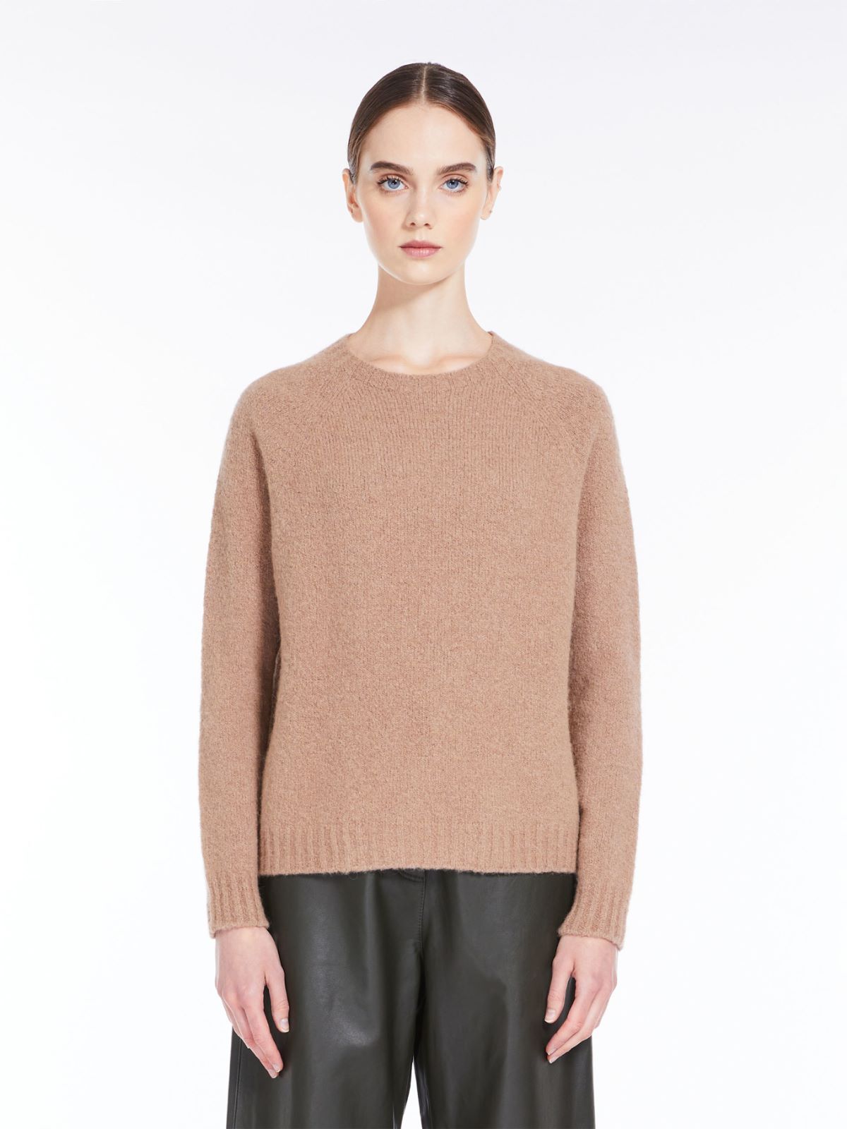 Soft knit top in alpaca and cotton - CAMEL - Weekend Max Mara - 2