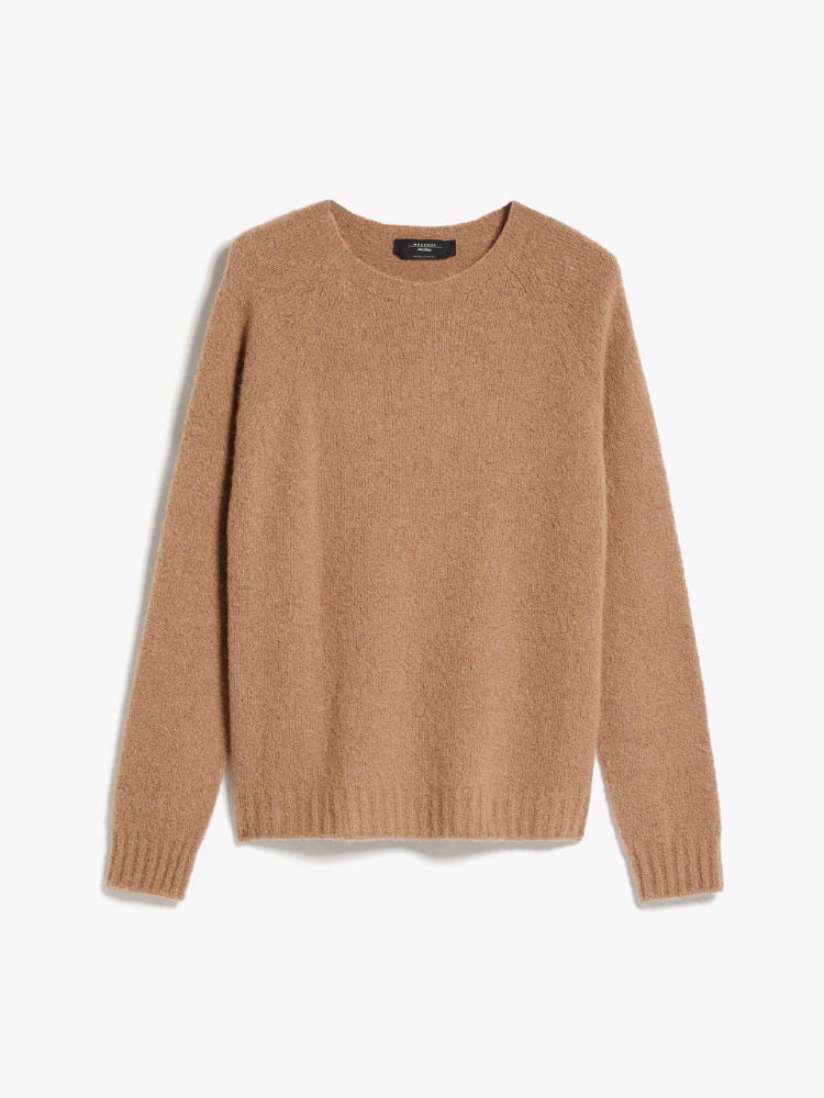 Soft knit top in alpaca and cotton - CAMEL - Weekend Max Mara - 2