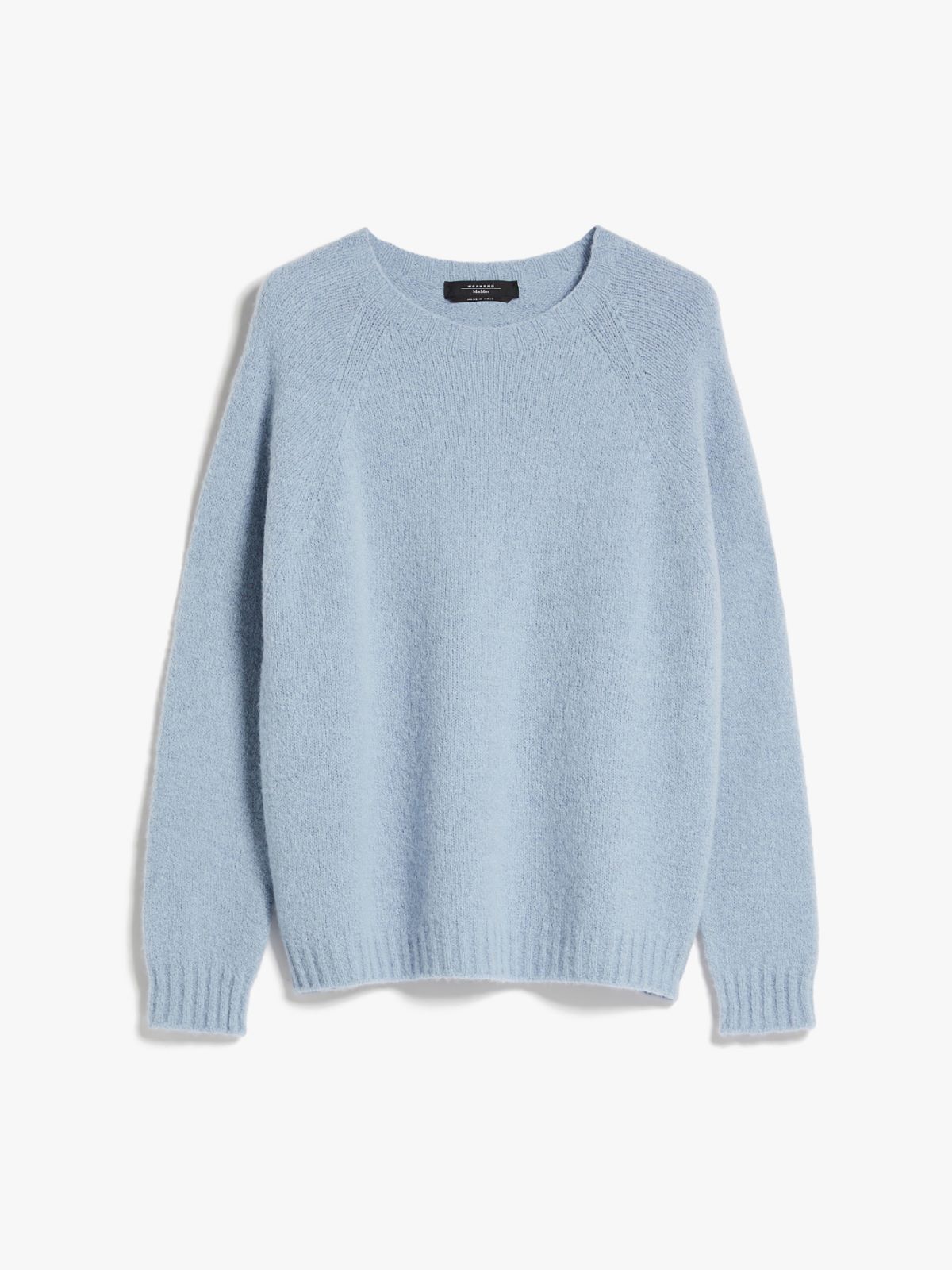Soft knit top in alpaca and cotton, light blue | Weekend Max Mara
