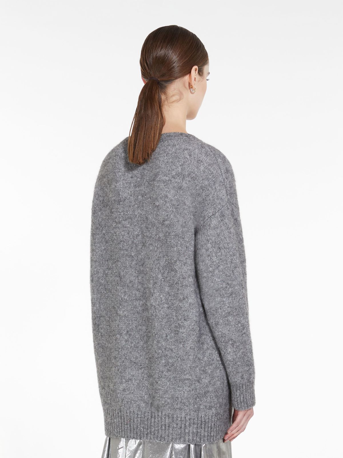 Soft pullover in alpaca and cotton - MEDIUM GREY - Weekend Max Mara - 3