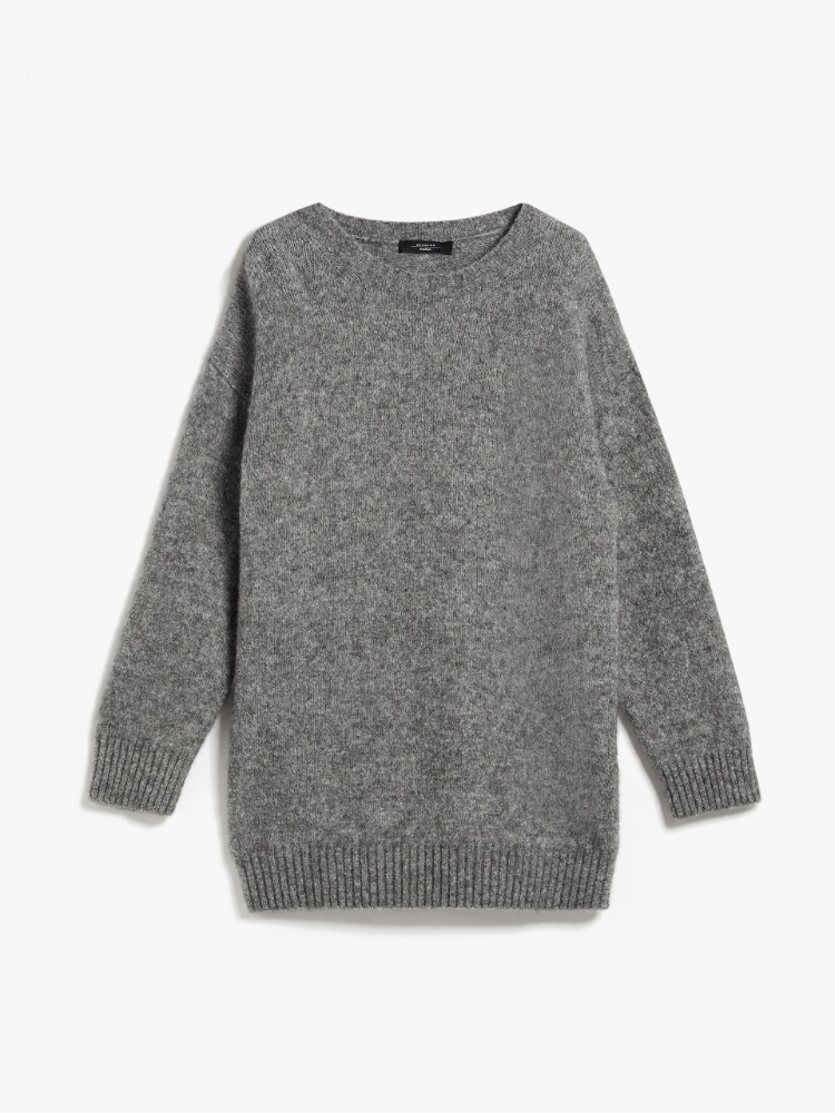 Soft pullover in alpaca and cotton - MEDIUM GREY - Weekend Max Mara