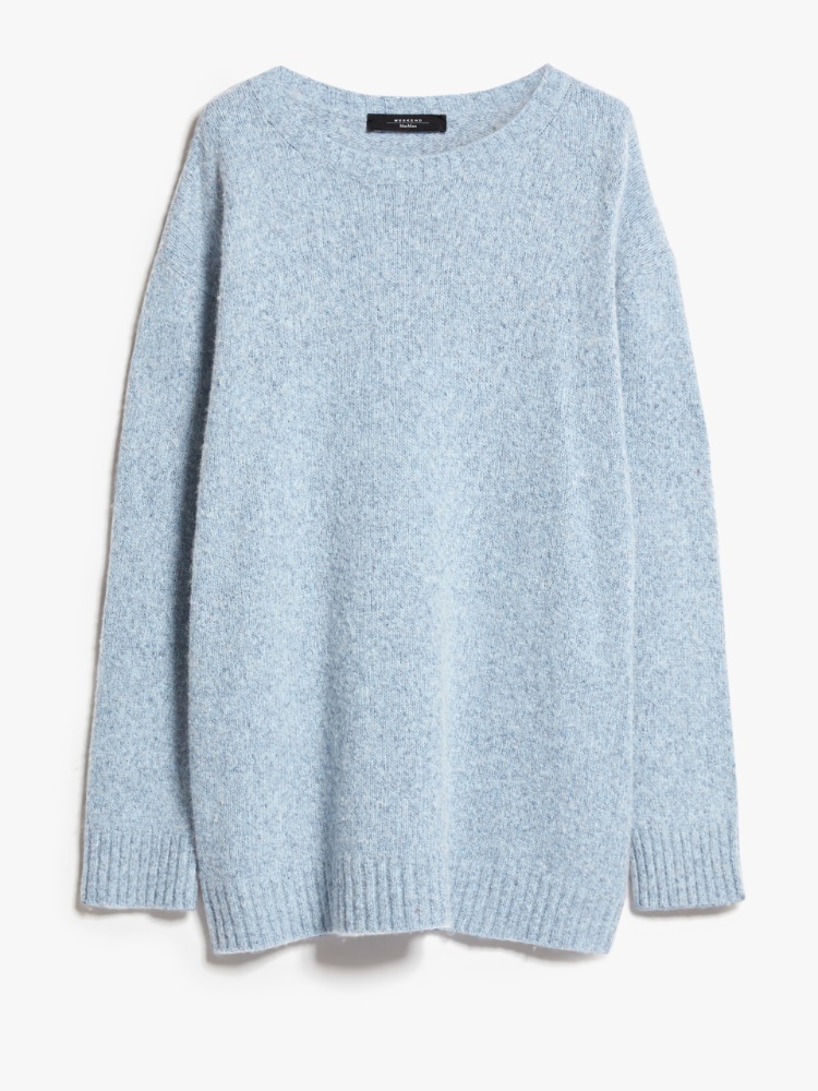 Alpaca and wool yarn sweater - LIGHT BLUE - Weekend Max Mara