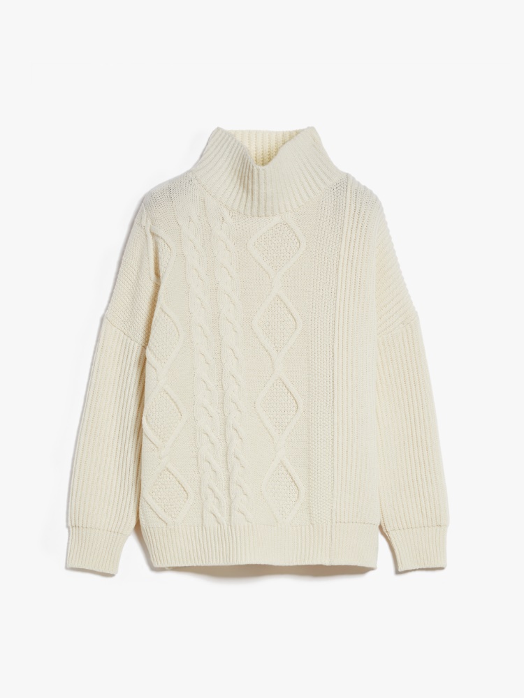 Wool yarn sweater - IVORY - Weekend Max Mara