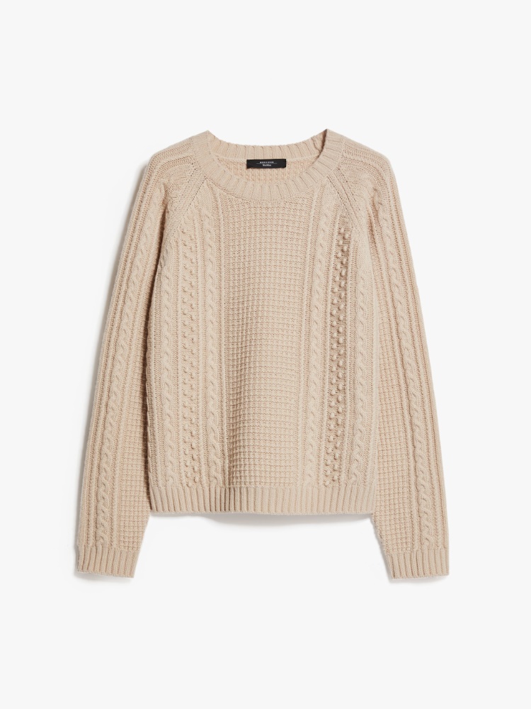 Wool yarn sweater - BEIGE - Weekend Max Mara