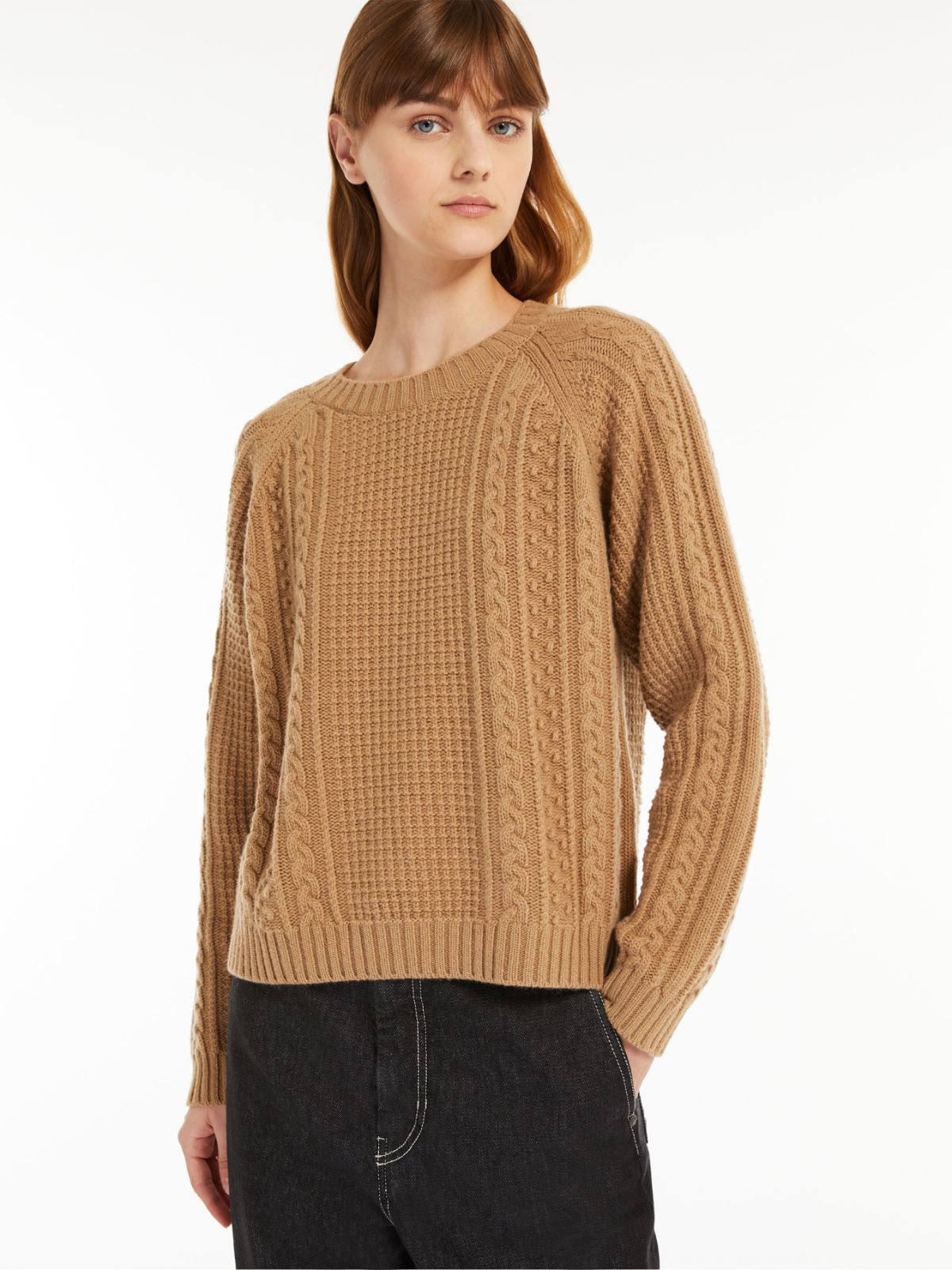 Wool yarn sweater - CAMEL - Weekend Max Mara - 4