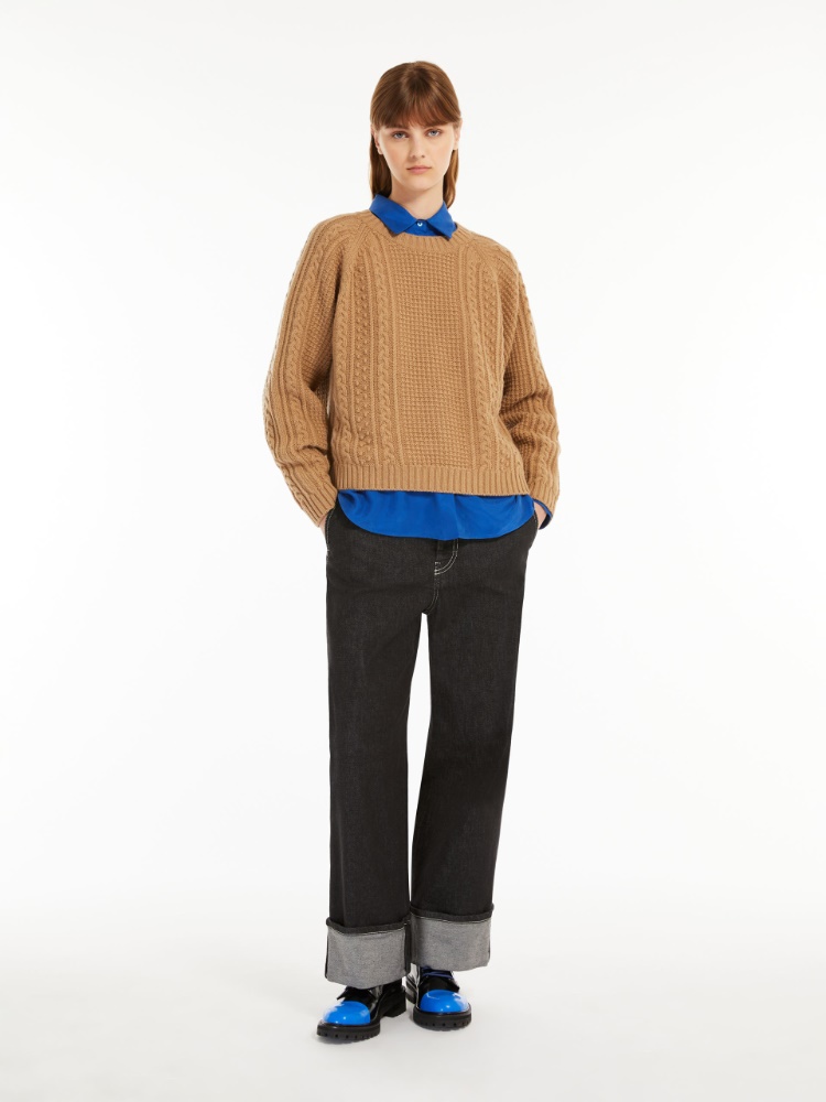 Wool yarn sweater - CAMEL - Weekend Max Mara
