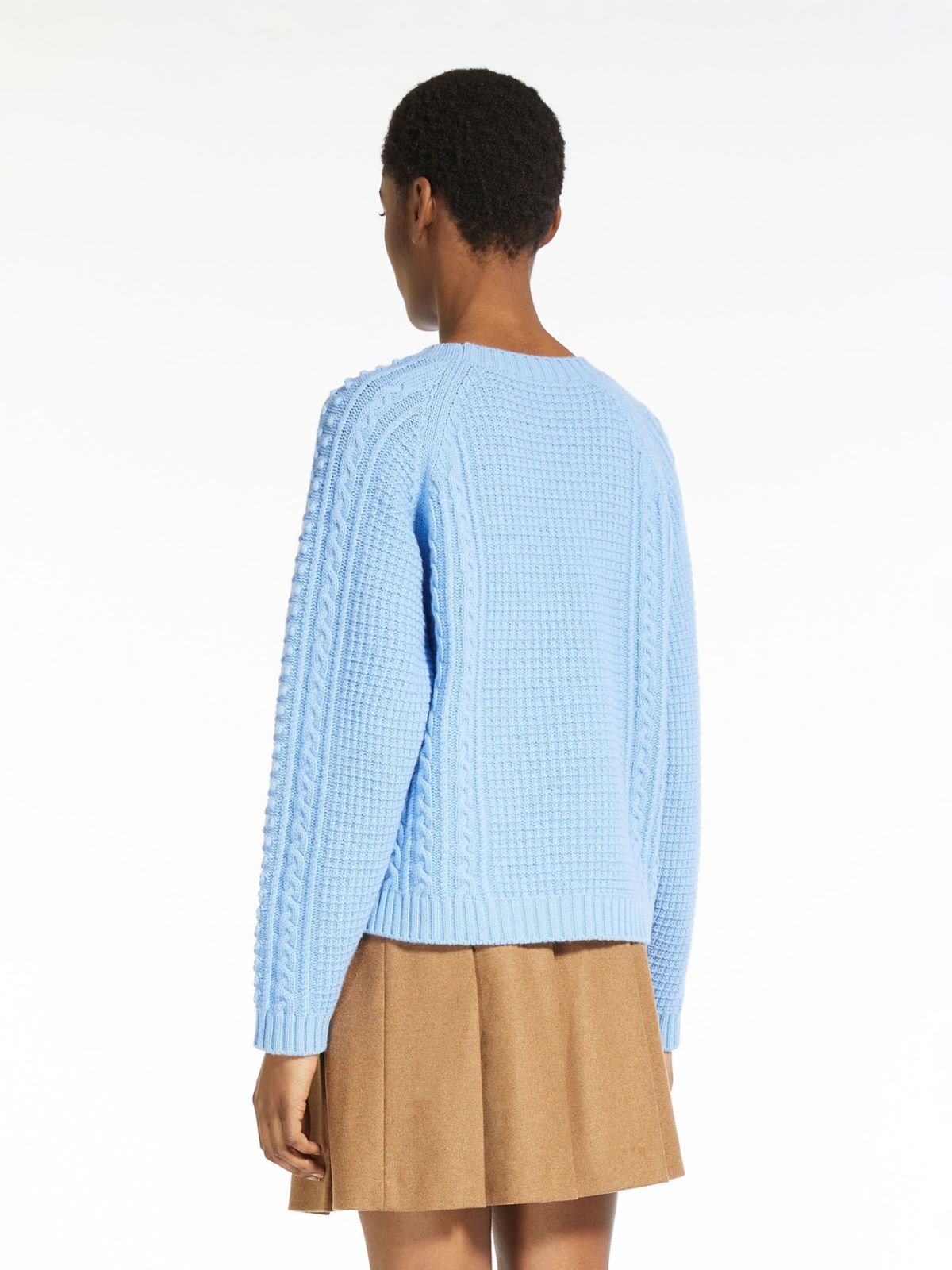 Wool yarn sweater - LIGHT BLUE - Weekend Max Mara - 3
