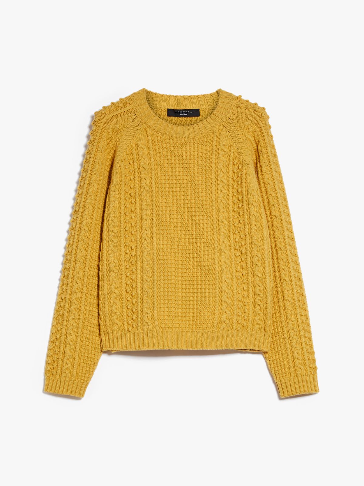 Wool yarn sweater, yellow | Weekend Max Mara