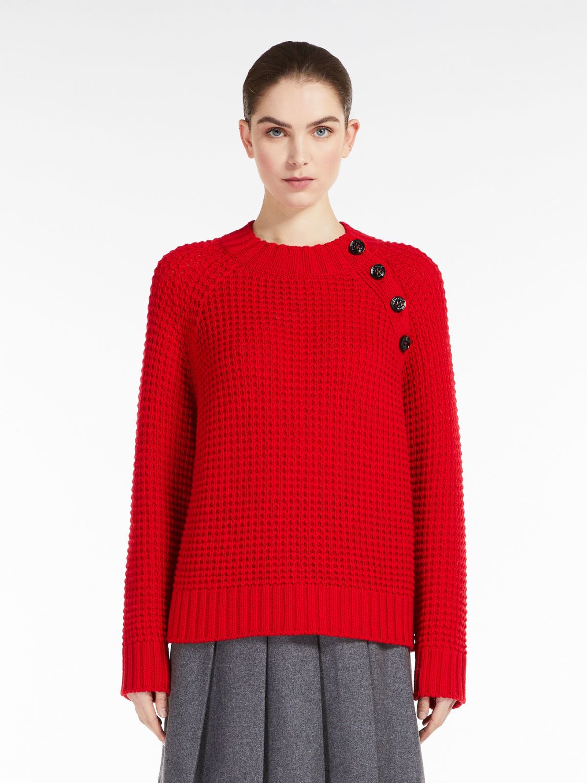 Wool yarn sweater - RED - Weekend Max Mara - 2