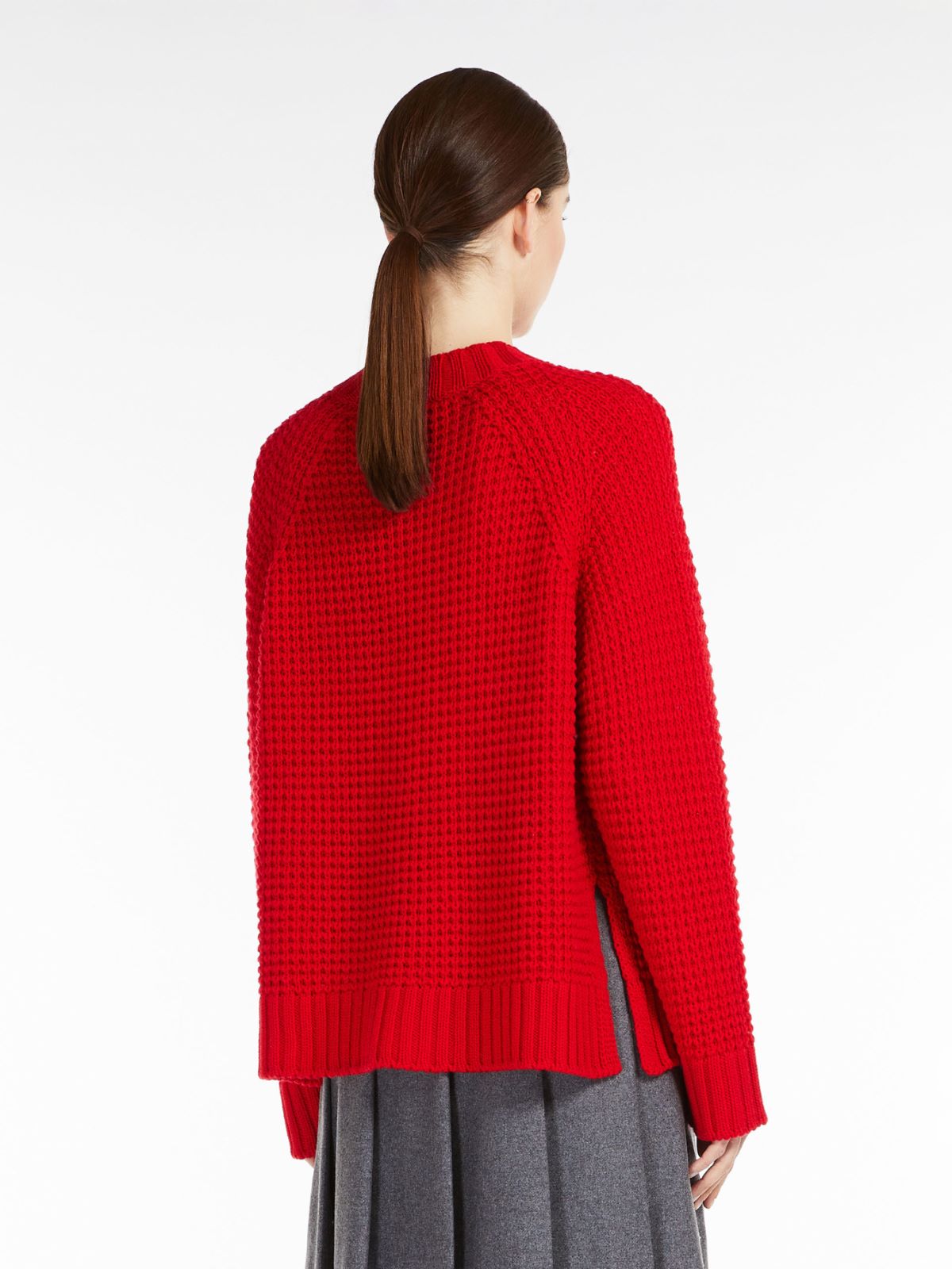 Wool yarn sweater - RED - Weekend Max Mara - 3