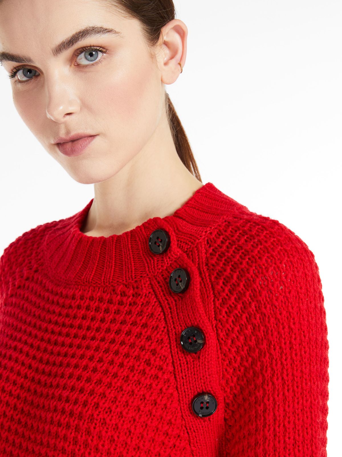 Wool yarn sweater - RED - Weekend Max Mara - 5