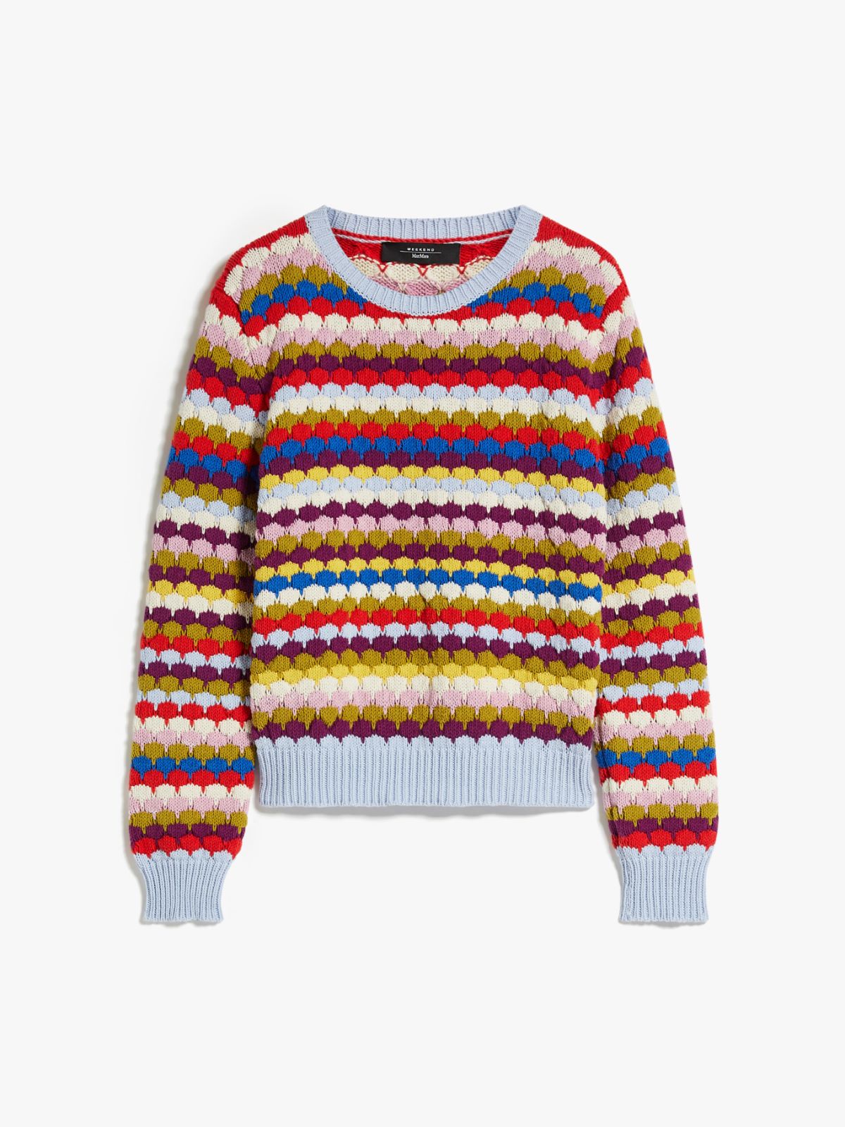 Round-neck knit top in striped cotton - MULTICOLOUR - Weekend Max Mara - 6