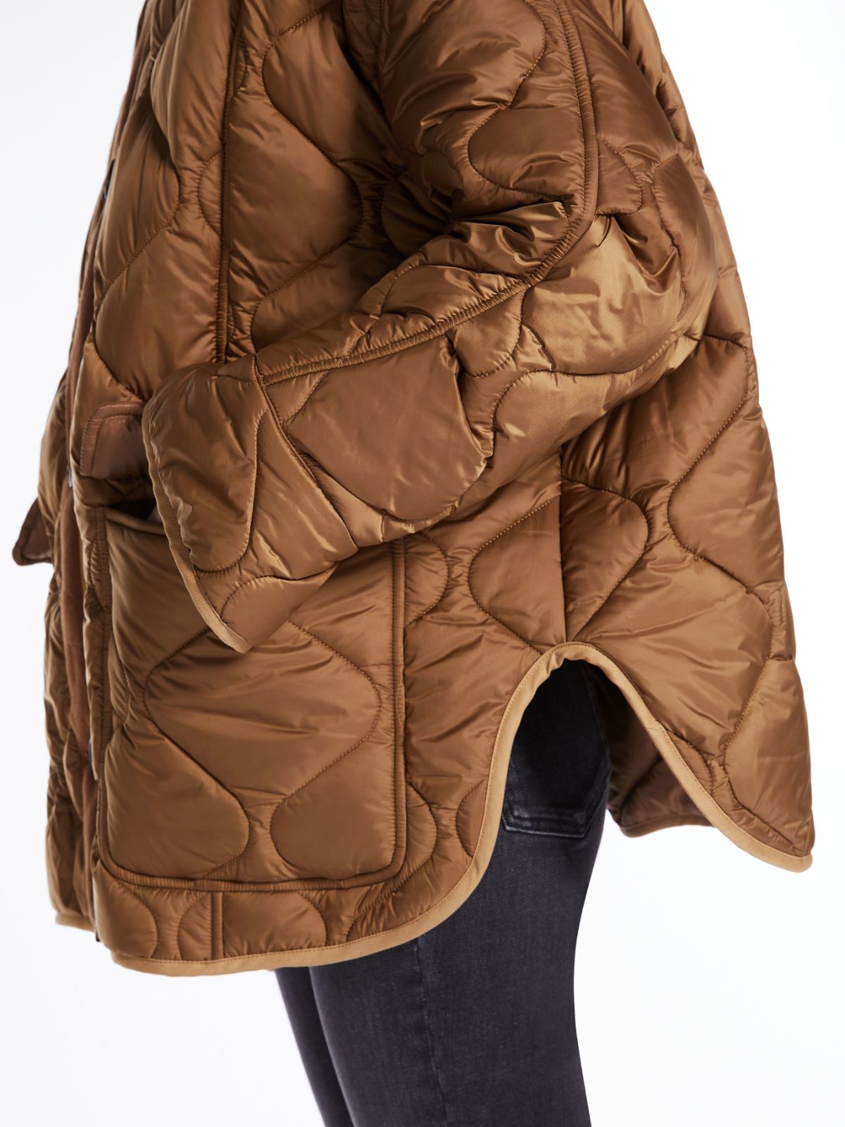 Water-repellent fabric quilted jacket - CARAMEL - Weekend Max Mara - 4