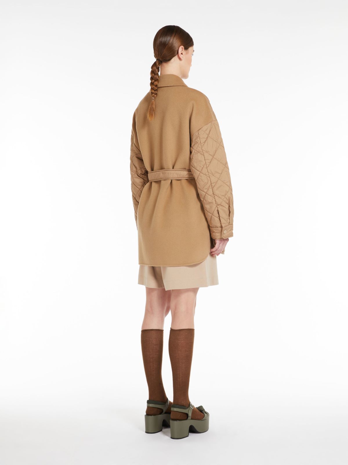 Quilted jacket in technical fabric and wool - CAMEL - Weekend Max Mara - 3