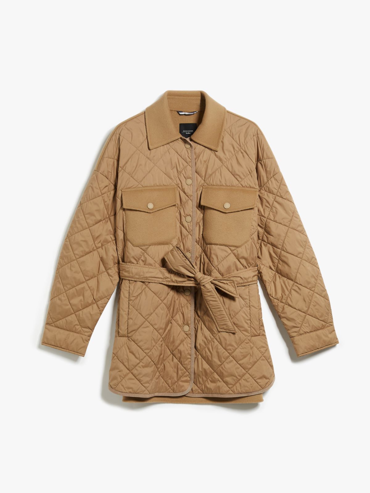 Quilted jacket in technical fabric and wool - CAMEL - Weekend Max Mara - 5