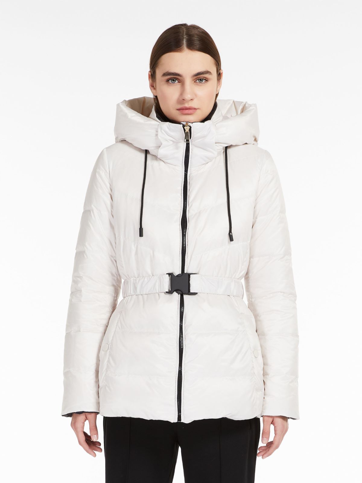 Water-repellent canvas down jacket - OPTICAL WHITE - Weekend Max Mara - 2