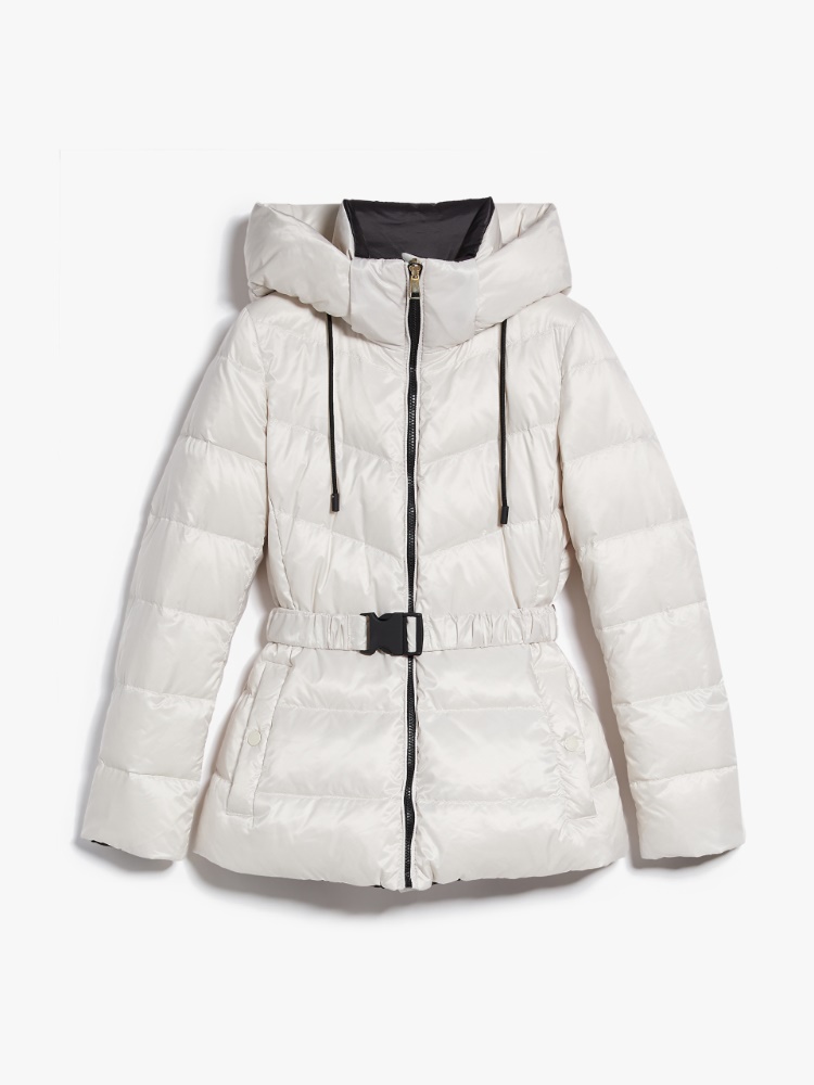 Water-repellent canvas down jacket - OPTICAL WHITE - Weekend Max Mara - 2
