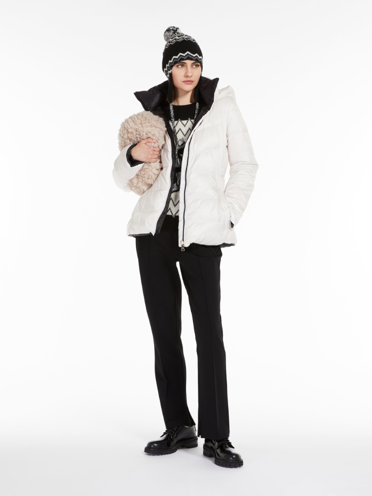 Water-repellent canvas down jacket - OPTICAL WHITE - Weekend Max Mara