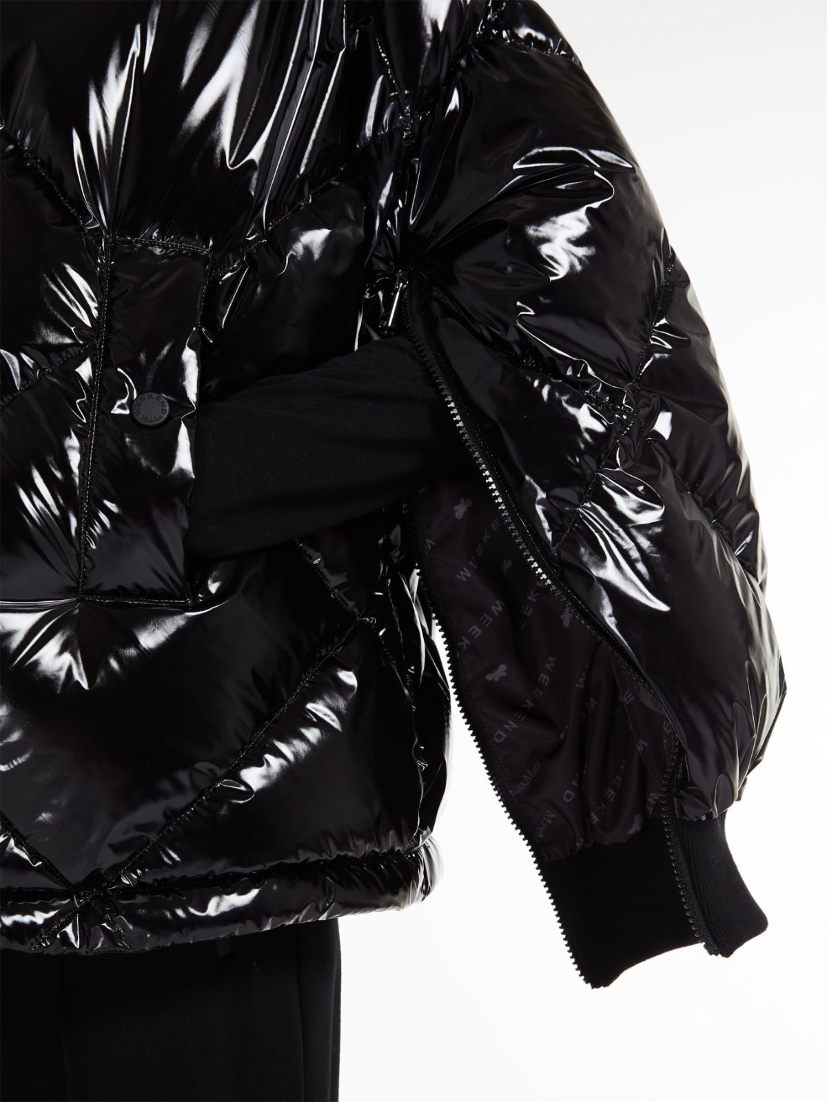 Water-repellent taffeta down jacket, black | Weekend Max Mara