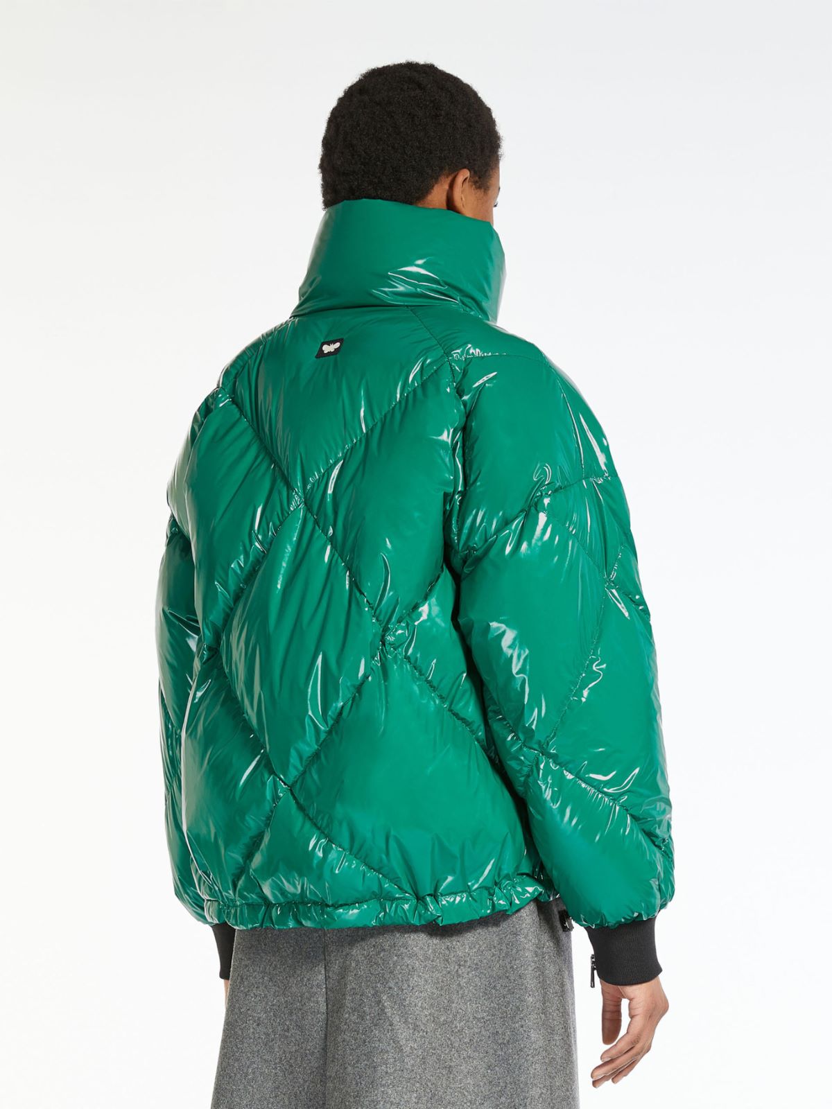 Water-repellent taffeta down jacket - GREEN - Weekend Max Mara - 3