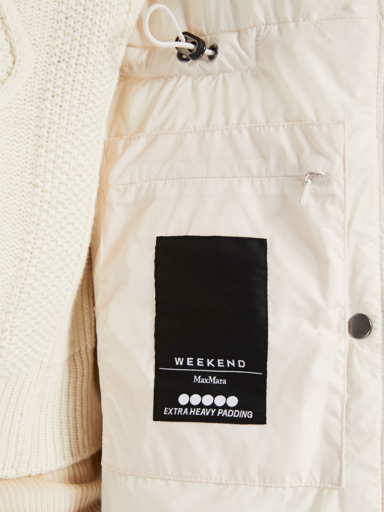 Water-repellent taffeta down jacket - OPTICAL WHITE - Weekend Max Mara