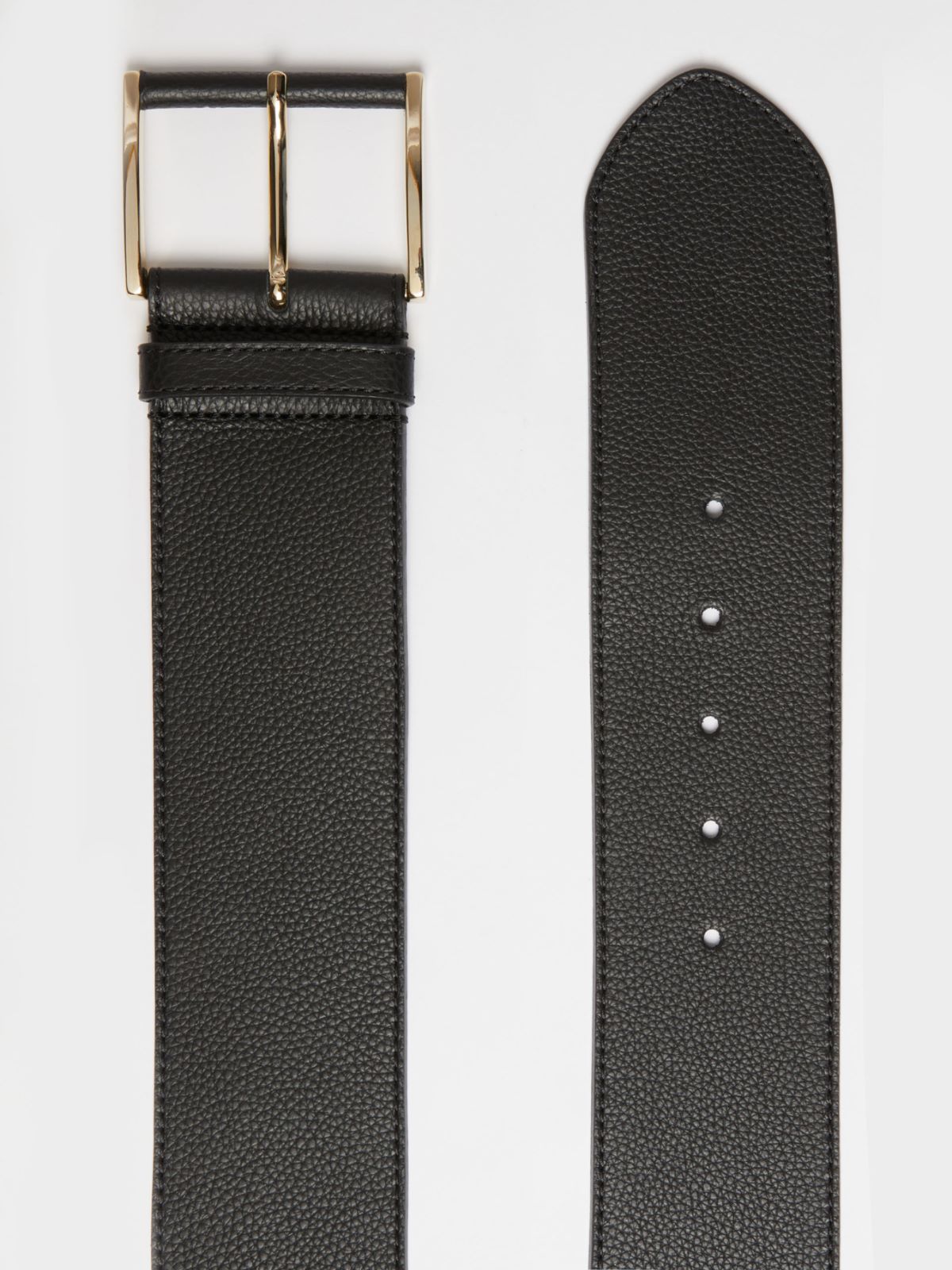 Deerskin print leather belt - BLACK - Weekend Max Mara - 2