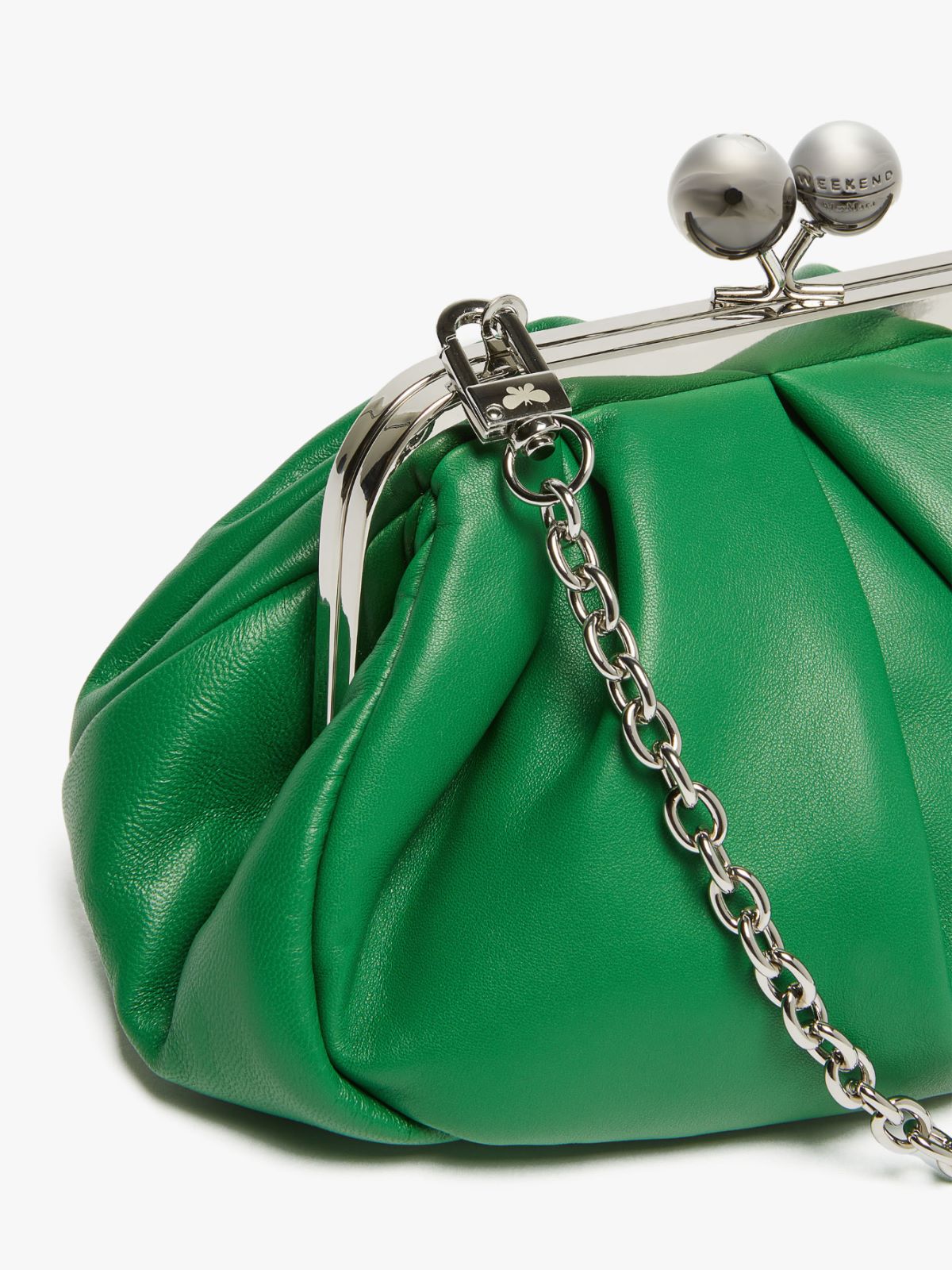 Small Pasticcino Bag in nappa leather - GREEN - Weekend Max Mara - 4
