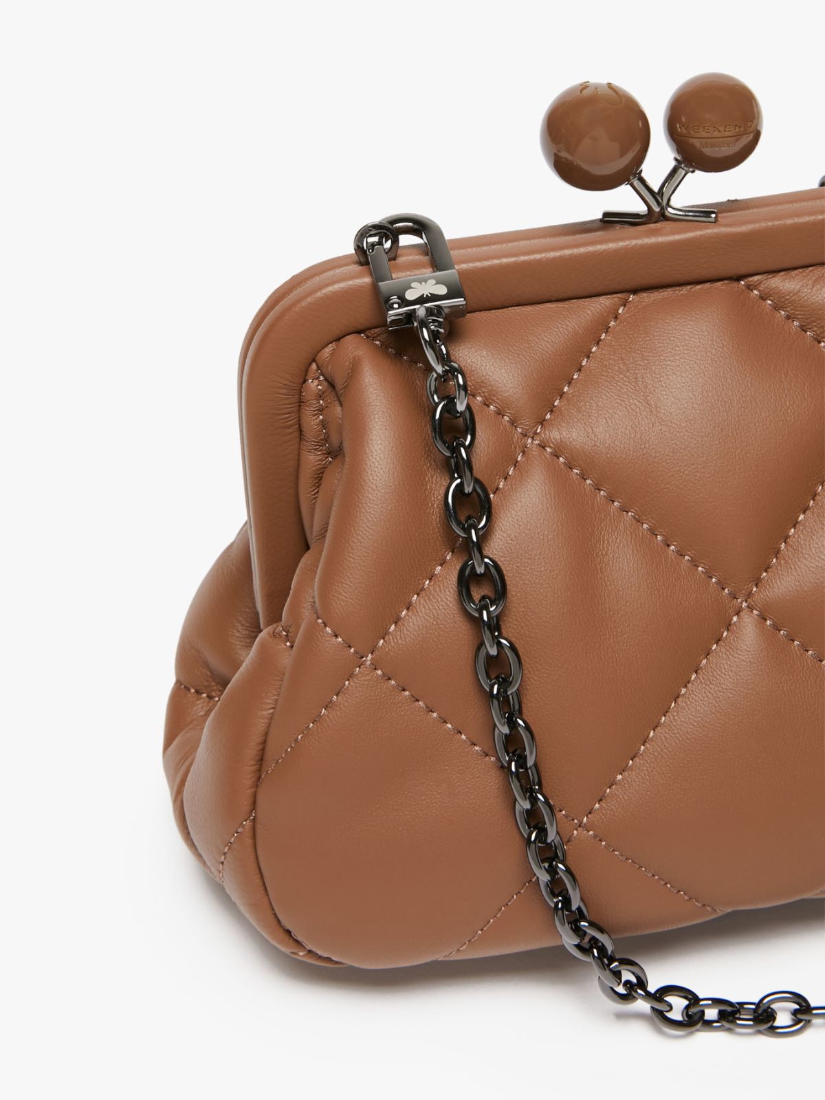 Small Pasticcino Bag in nappa leather - BROWN - Weekend Max Mara - 4