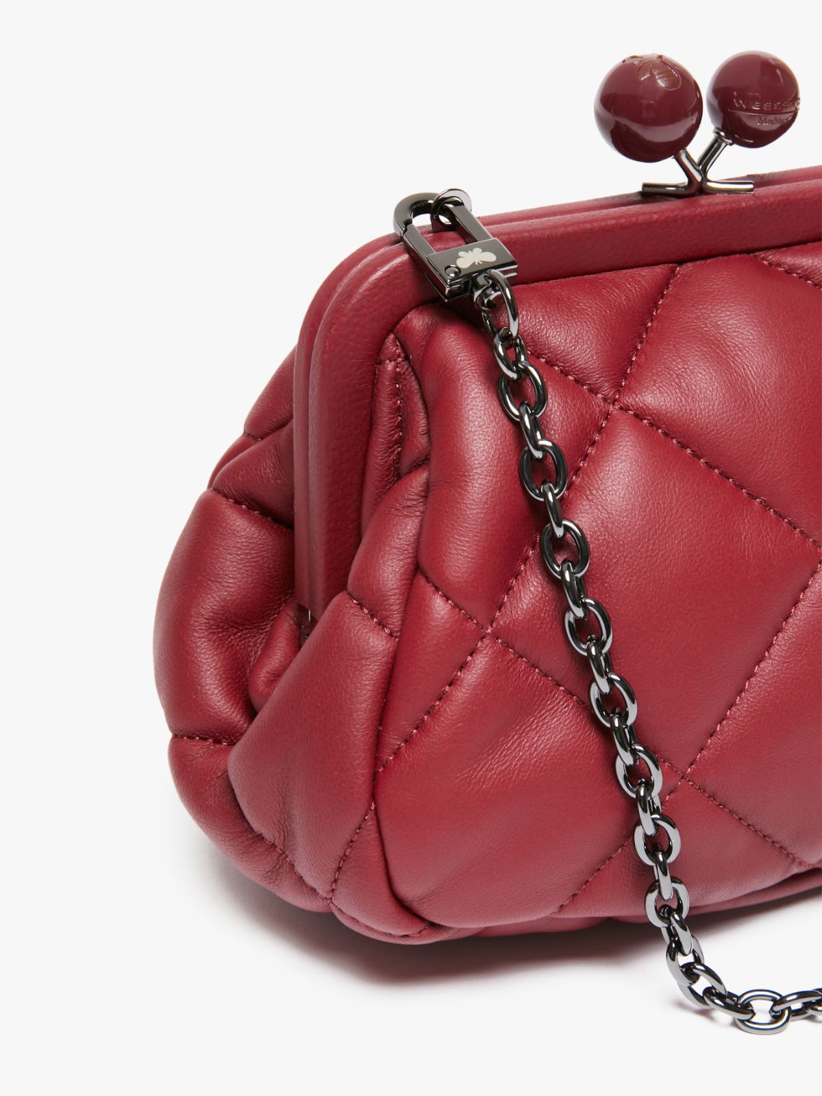Small Pasticcino Bag in nappa leather - BORDEAUX - Weekend Max Mara - 4