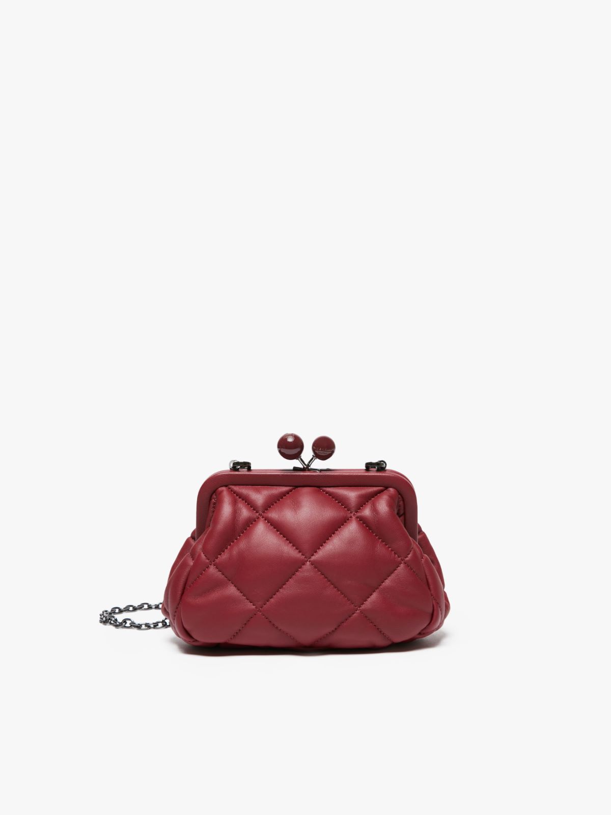 Small Pasticcino Bag in nappa leather - BORDEAUX - Weekend Max Mara