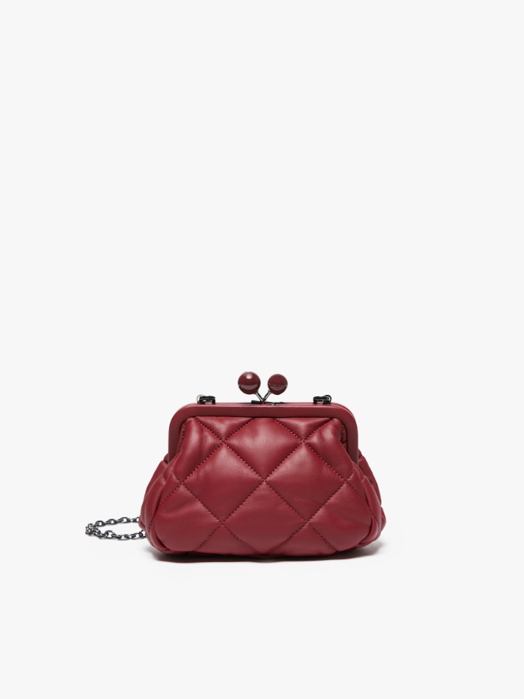 Small Pasticcino Bag in nappa leather - BORDEAUX - Weekend Max Mara