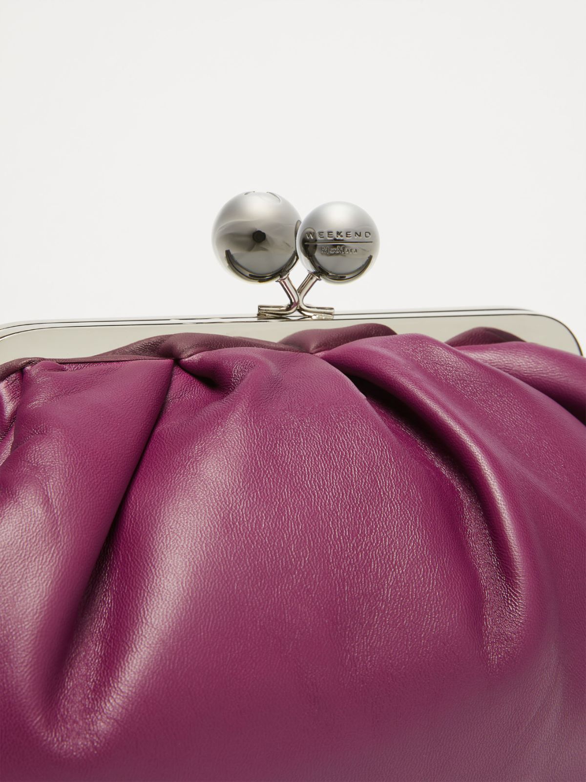 Medium Pasticcino Bag in nappa leather, purple | Weekend Max Mara