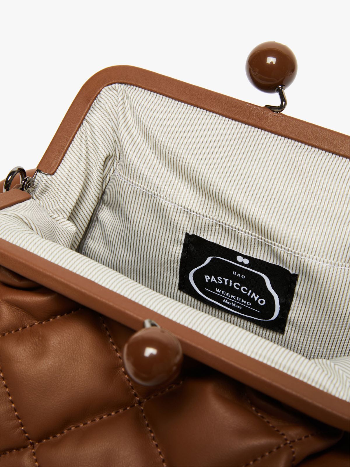 Medium Pasticcino Bag in nappa leather - BROWN - Weekend Max Mara - 6