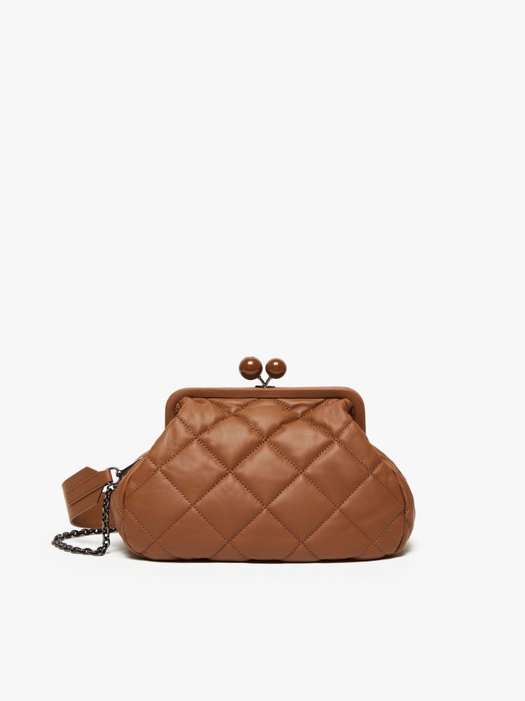 Medium Pasticcino Bag in nappa leather - BROWN - Weekend Max Mara