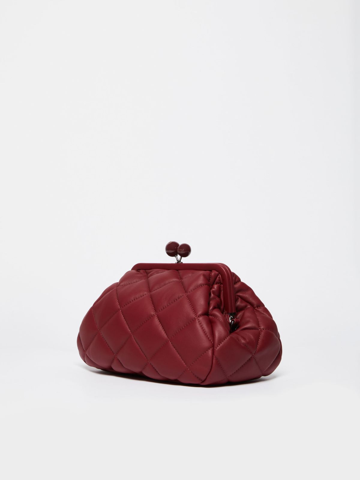 Medium Pasticcino Bag in nappa leather, bordeaux | Weekend Max Mara