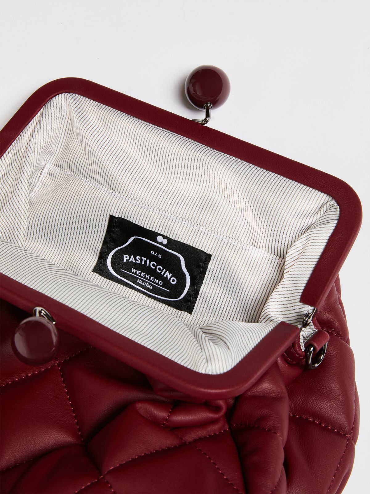 Medium Pasticcino Bag in nappa leather - BORDEAUX - Weekend Max Mara - 6