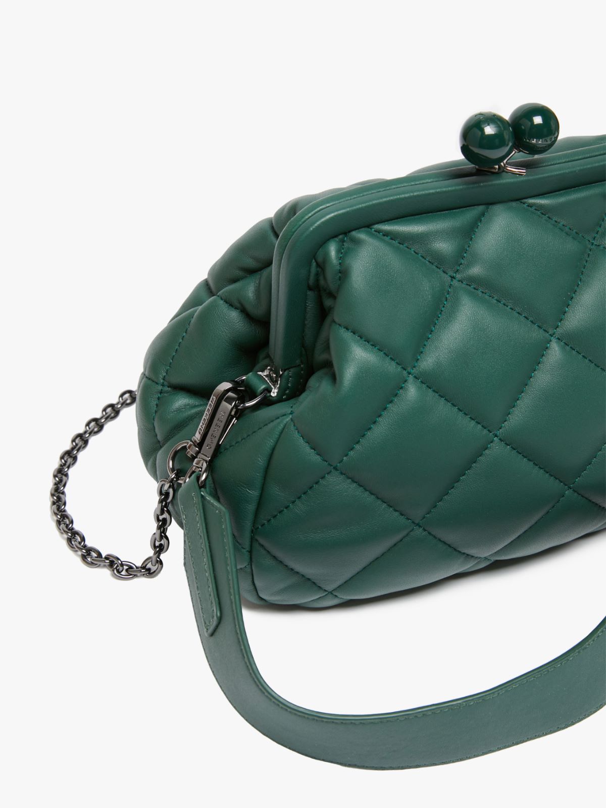 Medium Pasticcino Bag in nappa leather, dark green | Weekend Max Mara