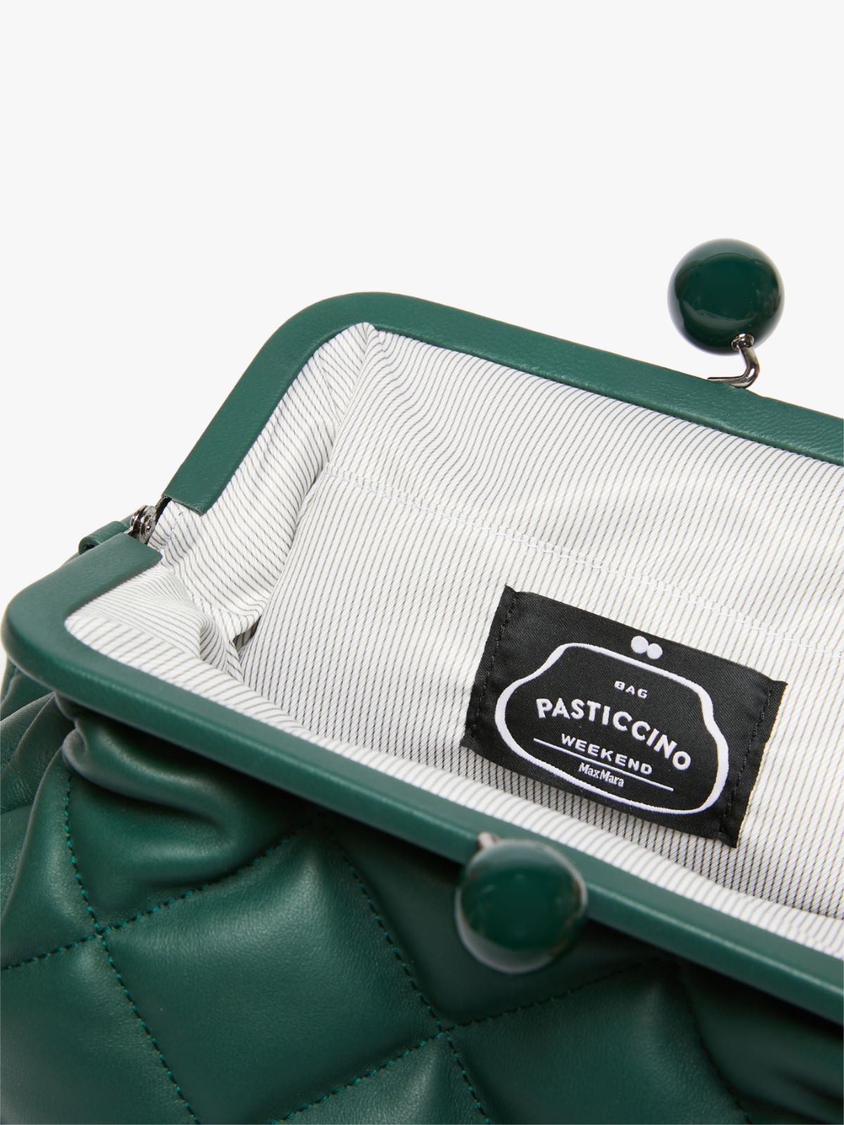 Pasticcino Bag Medium in nappa - VERDE SCURO - Weekend Max Mara - 6