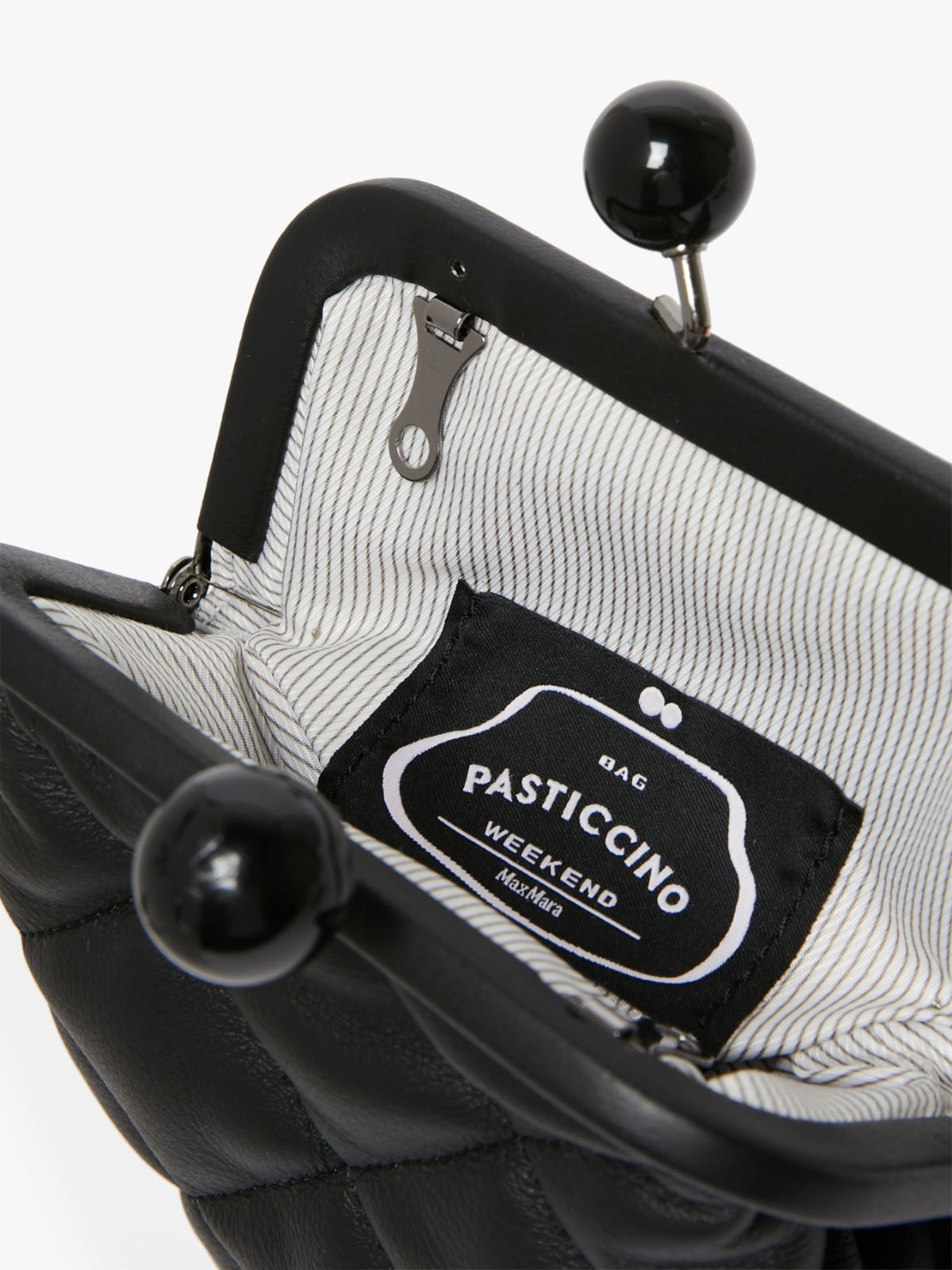 Pasticcino Bag phone holder in nappa leather - BLACK - Weekend Max Mara - 6
