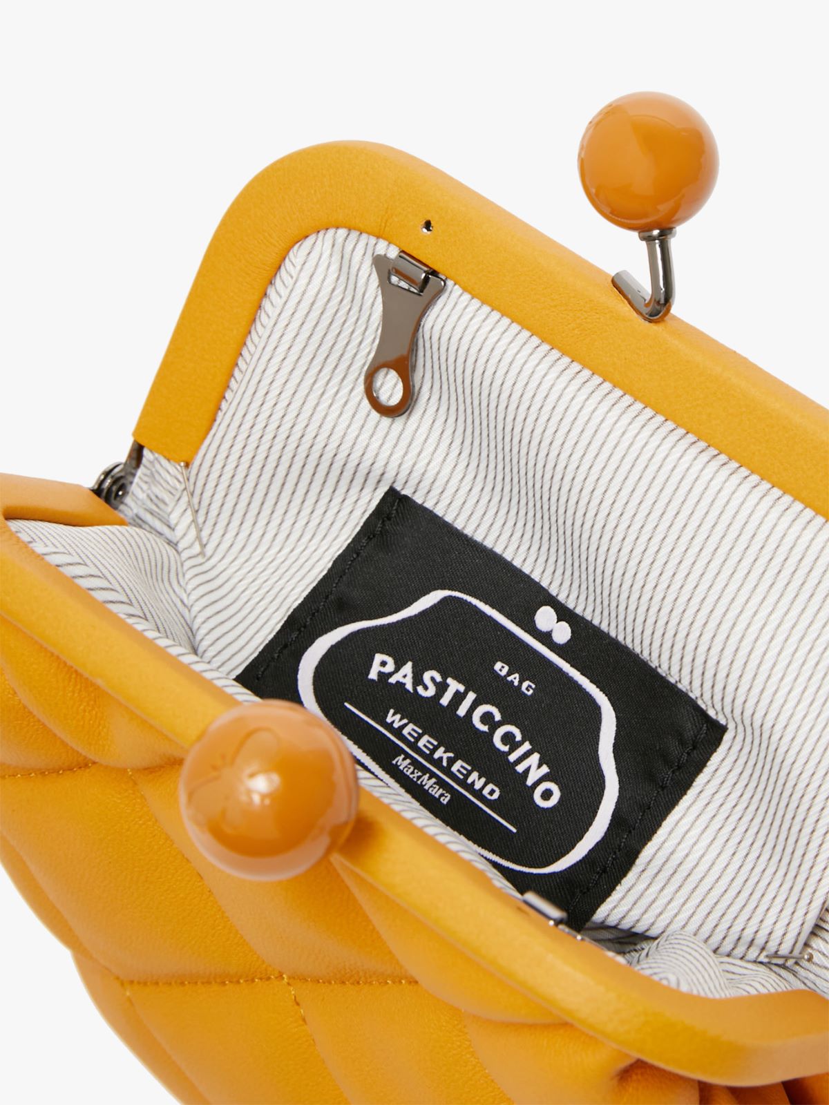 Pasticcino Bag phone holder in nappa leather - GOLD - Weekend Max Mara - 6