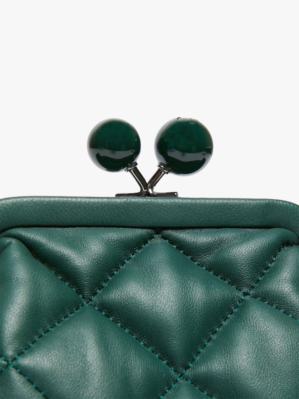 Pasticcino Bag phone holder in nappa leather - DARK GREEN - Weekend Max Mara - 5