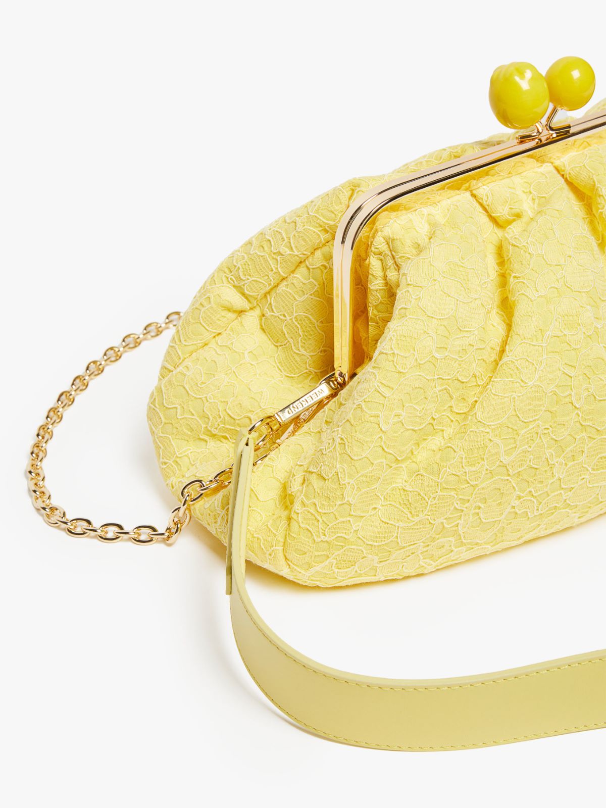 Hommage à la France Pasticcino Bag in lace - BRIGHT YELLOW - Weekend Max Mara - 5