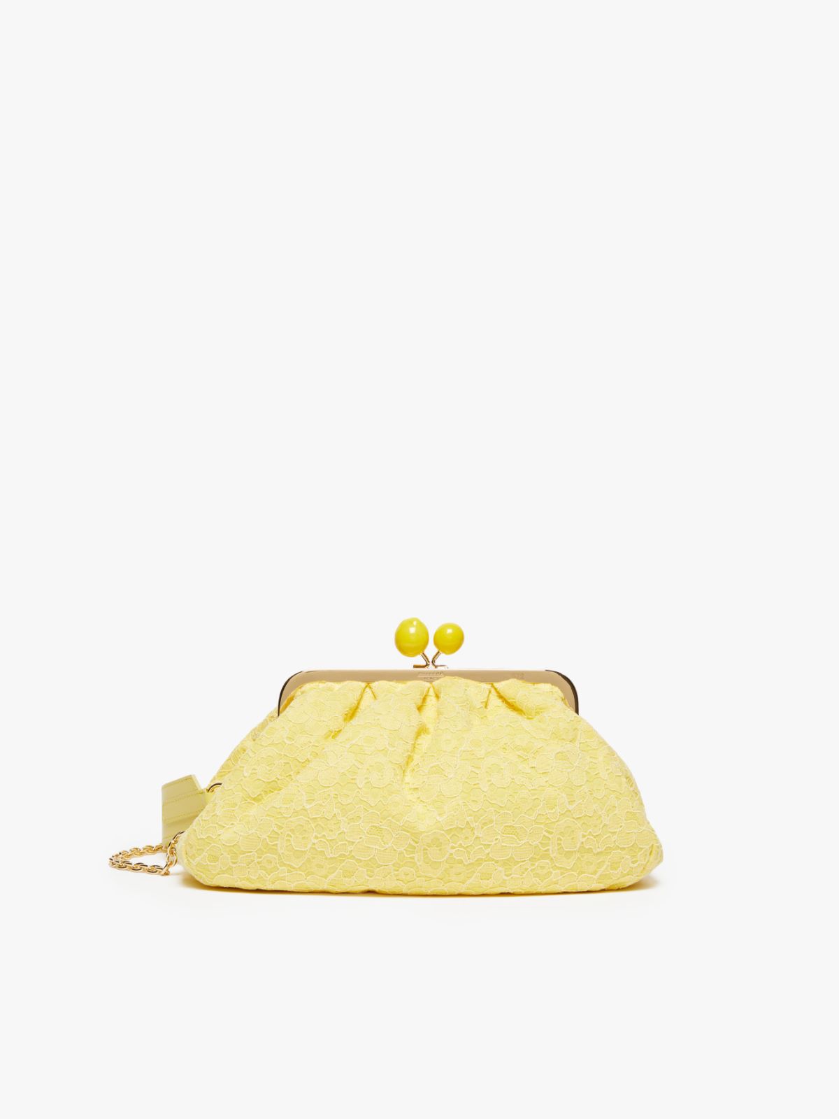 Hommage à la France Pasticcino Bag in lace - BRIGHT YELLOW - Weekend Max Mara