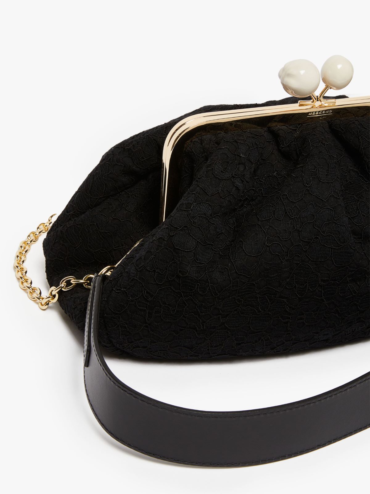 Medium Pasticcino Bag in lace - BLACK - Weekend Max Mara - 5