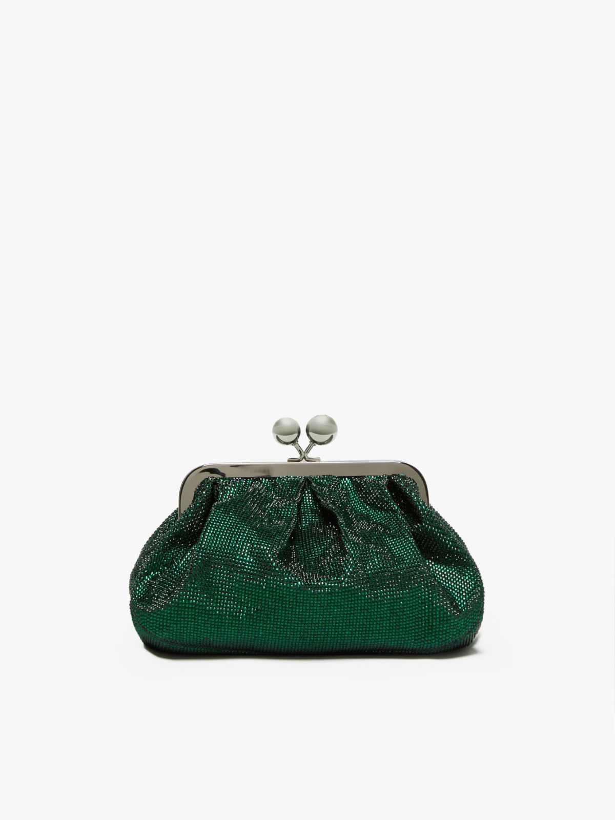 Weekend Max Mara | Woman - Small Pasticcino Bag in Rhinestones - Emerald