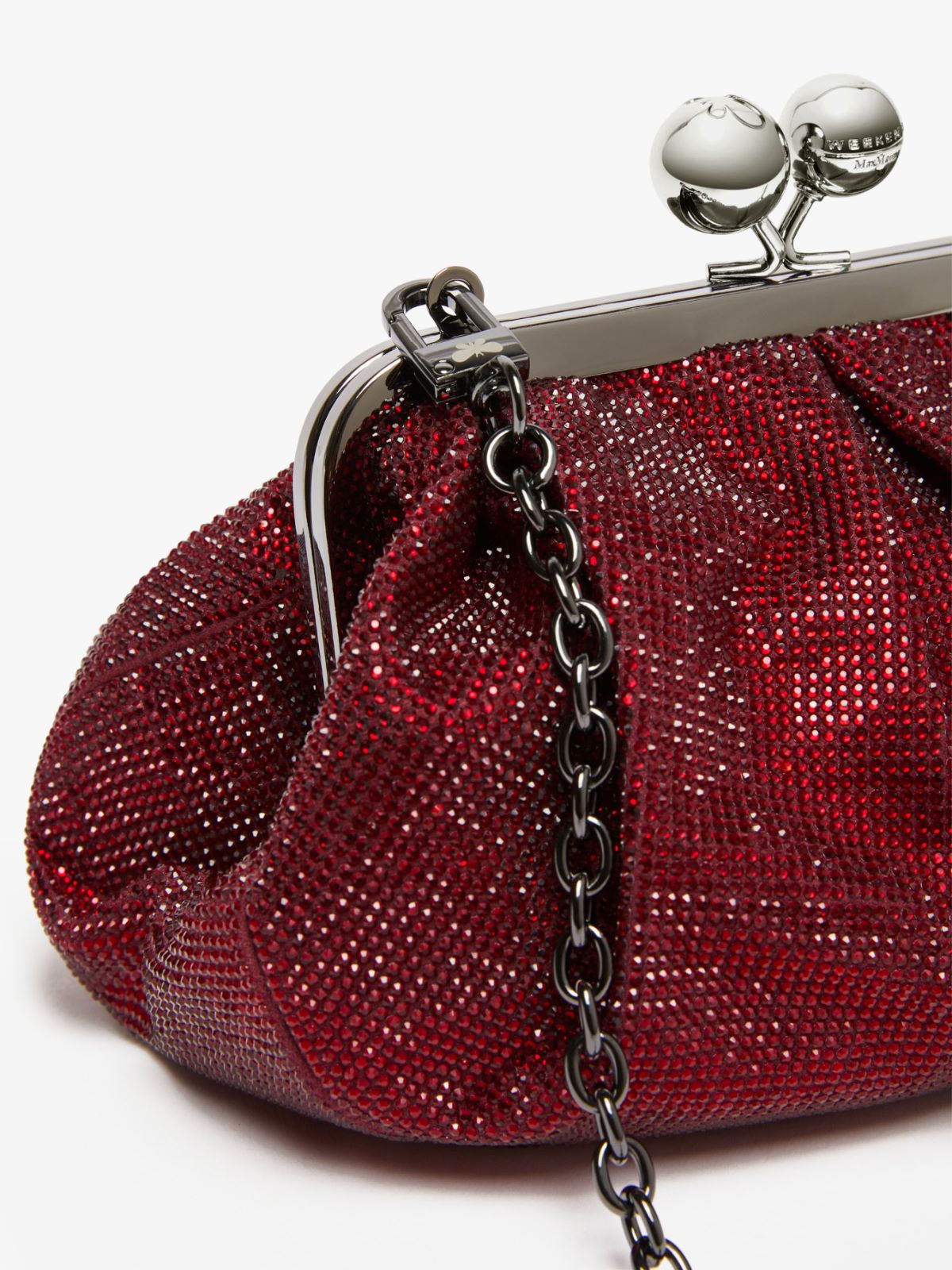 Small Pasticcino Bag in rhinestones - RED - Weekend Max Mara - 4